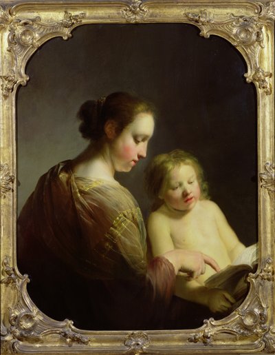 The Virgin Teaching the Infant Christ to Read by Pieter Fransz de Grebber